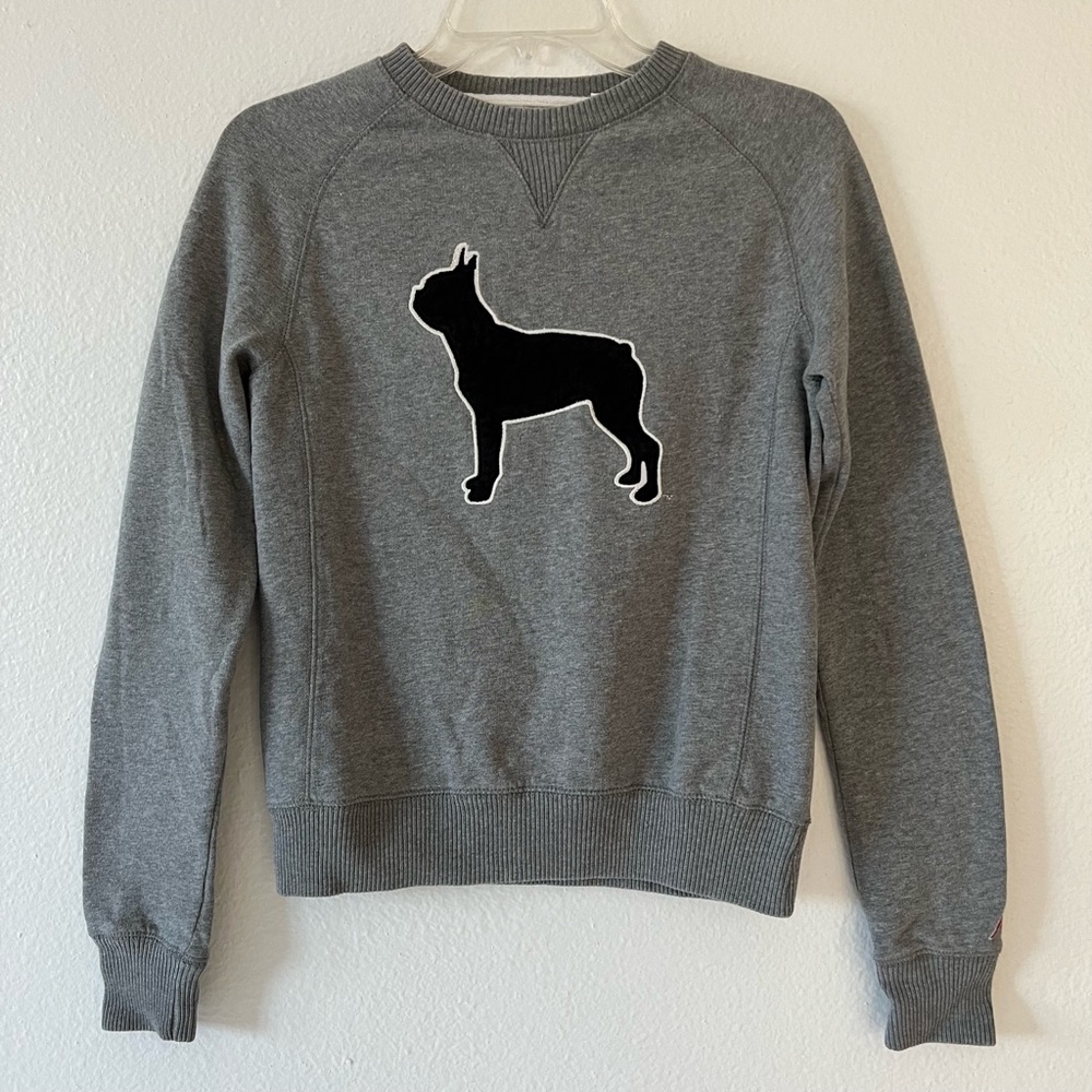 League Collegiate Outfitters Boston University Grey Bulldog Sweatshirt
